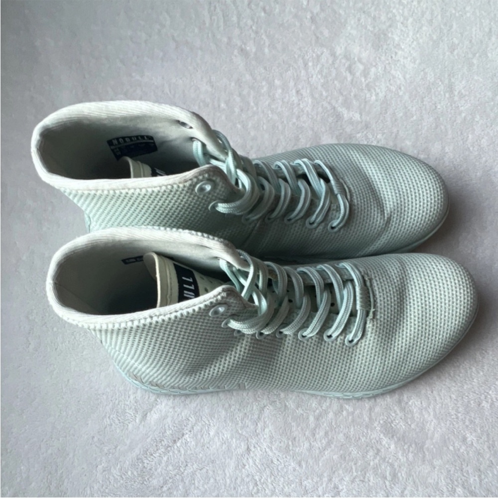 NOBULL Perforated High-Top Sneakers in Mint - Picture 3 of 11